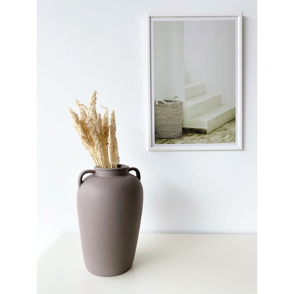 Hnědošedá keramická váza Rulina Pottle-image-1
