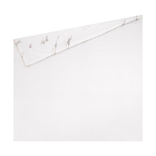 Bílé povlečení na dvoulůžko z bavlněného perkálu Westwing Collection, 200 x 200 cm-image-1