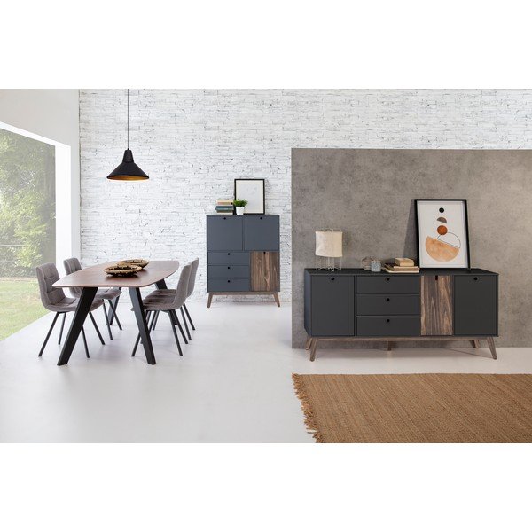 Antracitově šedá komoda Marckeric Kiara-image-1