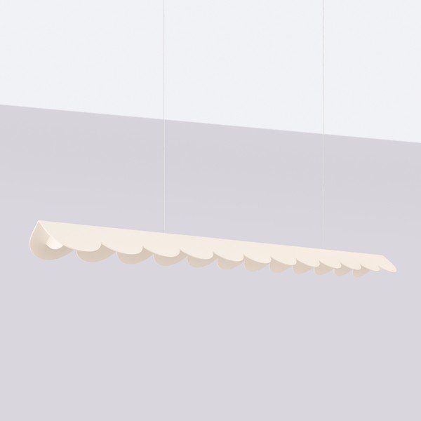 Béžové hliníkové LED závěsné svítidlo BISCUIT – Thoro-image-4