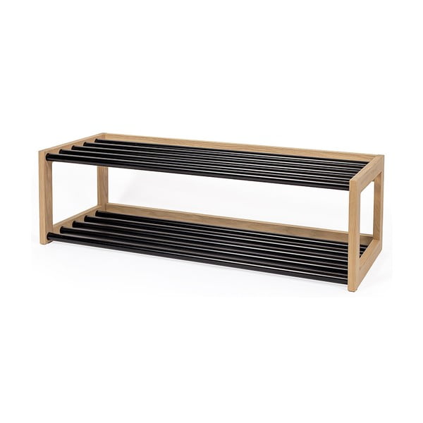 Černý/přírodní kovový botník – Woodman-image-3