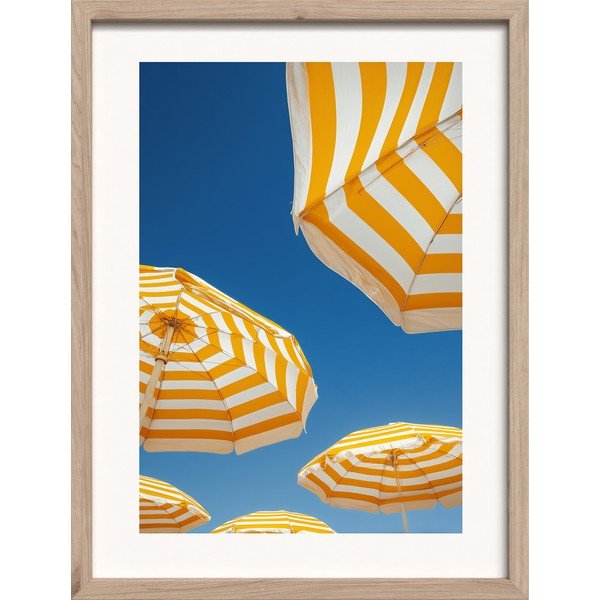 Tištěný obraz s rámem 30x40 cm Umbrellas  – Styler