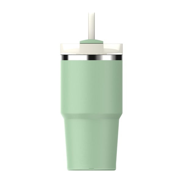Šalvějově zelená termoska s brčkem z nerezové oceli 600 ml Quencher H2.0 FlowState Tumbler Pistachio – Stanley-image-2