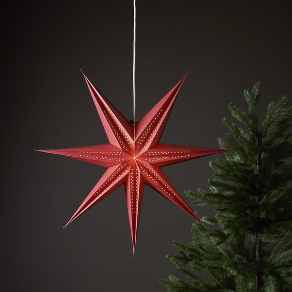 Červená vánoční světelná dekorace ø 60 cm Point - Star Trading