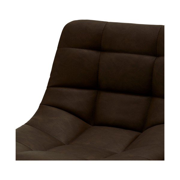 Tmavě hnědé otočné barové židle v sadě 2 ks 88 cm Mario – Furnhouse-image-4