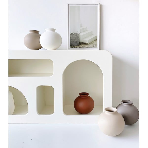 Bílá keramická váza Rulina Toppy-image-1