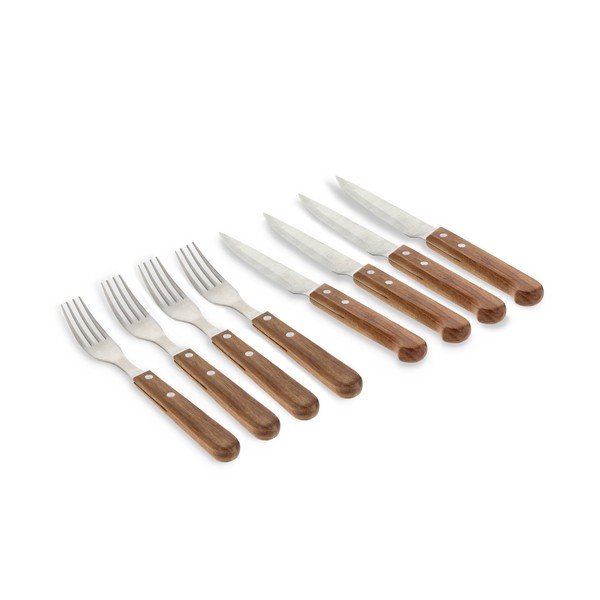 Nerezové steakové příbory v sadě 8 ks ve stříbrné barvě/v přírodní barvě – Holm-image-2