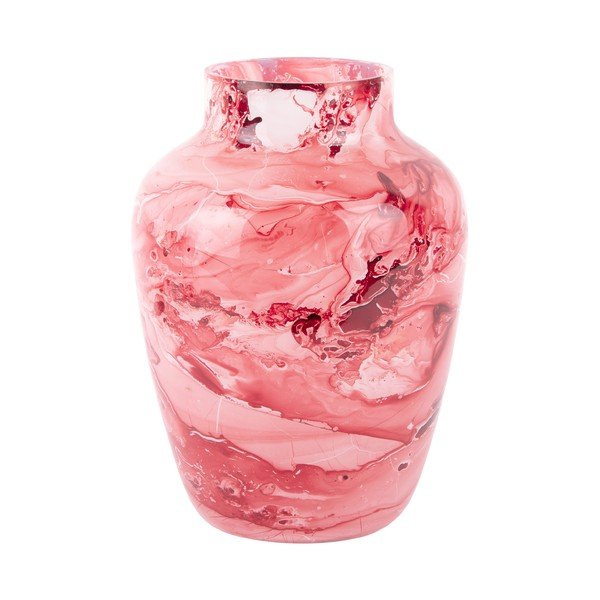Světle červená skleněná váza Blended  – PT LIVING-image-3