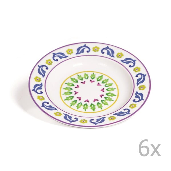 Sada 6 polévkových talířů Toscana Gimignano, 22.5 cm