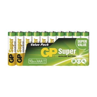 Sada 10 alkalických baterií EMOS GP Super AAA