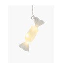 Bílá závěsná vánoční světelná dekorace ø 1,5 cm Hannah – Sirius