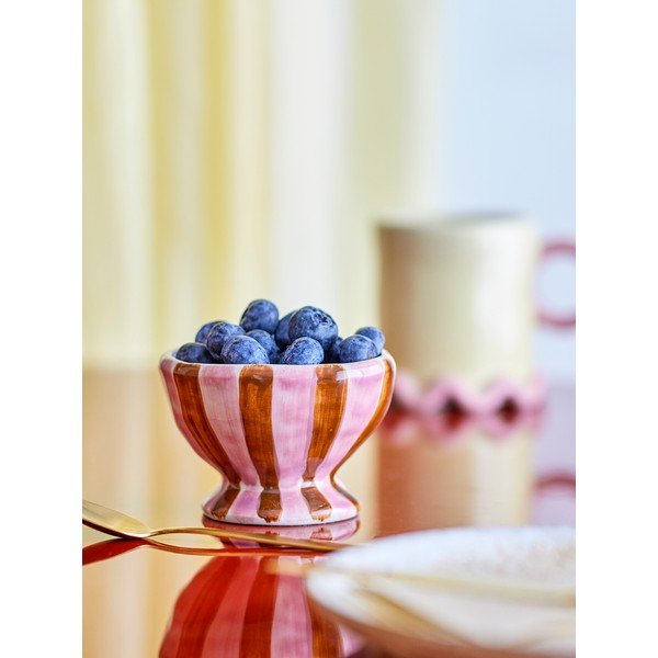 Červená/růžová keramická dětská miska ø 9 cm Nini – Bloomingville-image-1