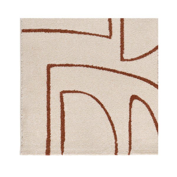 Koberec v cihlové a krémové barvě 80x150 cm Beruti – Universal-image-3