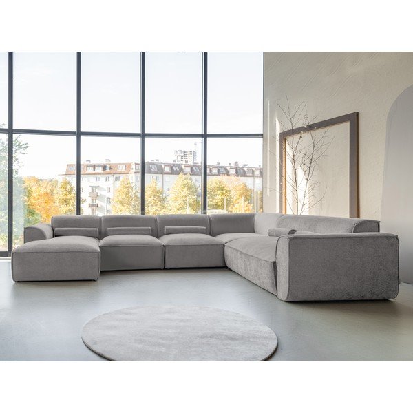 Světle šedá rohová pohovka (pravý roh) Flex Felix – Miuform-image-1