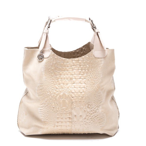 Kožená kabelka Roberta M. 820 Beige-image-1