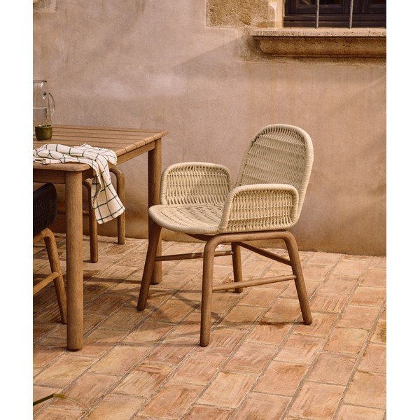 Béžová zahradní židle Alipa – Kave Home-image-1