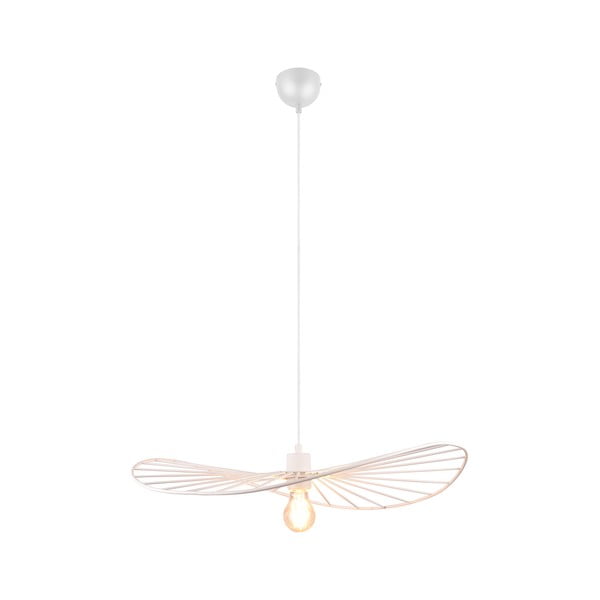 Bílé závěsné svítidlo ø 60 cm Chapeau – Reality-image-1