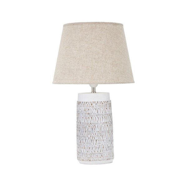 Béžová stolní lampa s textilním stínidlem (výška 60,5 cm) Nairobi – Mauro Ferretti