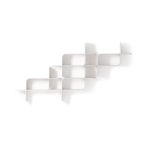 Bílá patrová police z kaučukového dřeva 62 cm Montage – Umbra-image-2