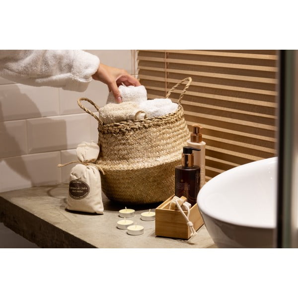 Světlý úložný košík z mořské trávy Compactor, ⌀ 27 cm-image-1