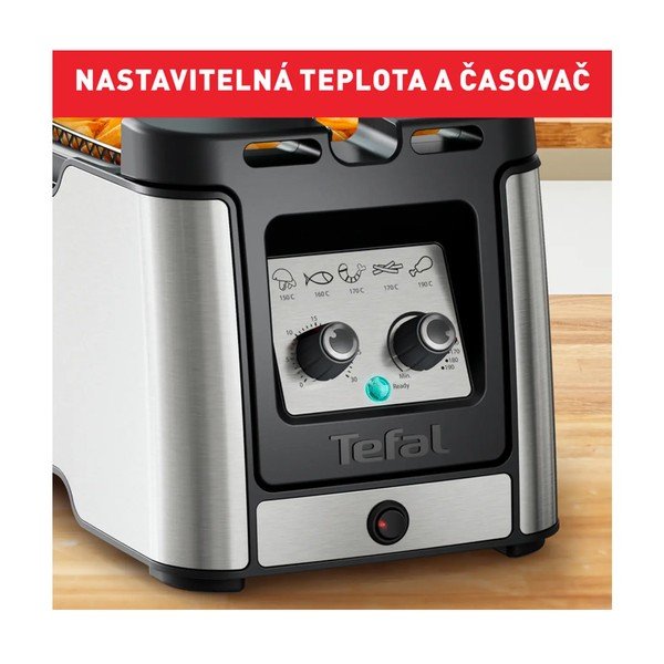 Fritéza v černo-matně stříbrné barvě Clear Duo FR600D10 – Tefal-image-1