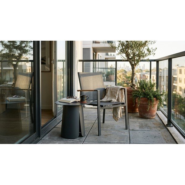 Hliníkový kulatý zahradní stolek ø 45 cm Bryan – Bizzotto-image-1