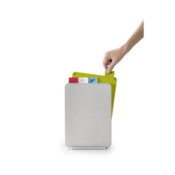 Sada světle šedého stojanu se 4 prkénky Joseph Joseph Index, 20 x 30 cm-image-1