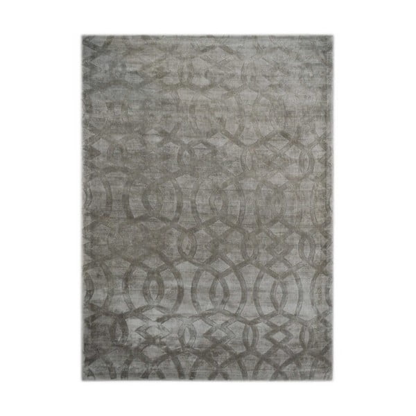 Šedý viskózový koberec The Rug Republic Sparko, 230 x 160 cm