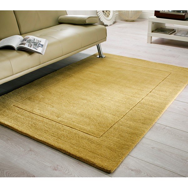 Žlutý vlněný koberec 230x160 cm Tuscany Siena - Flair Rugs-image-1