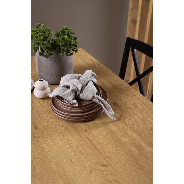 Jídelní stůl s deskou v dubovém dekoru 80x120 cm Peru – Actona-image-3