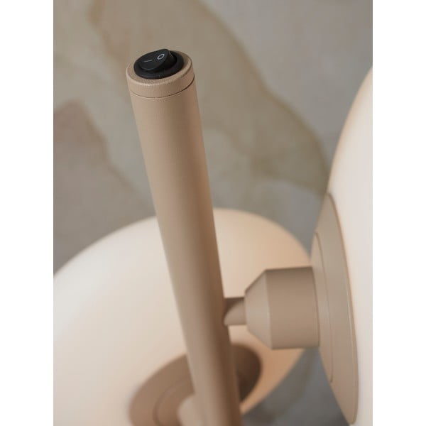 Krémová stojací lampa se skleněným stínidlem (výška 161 cm) Sapporo – it's about RoMi-image-4