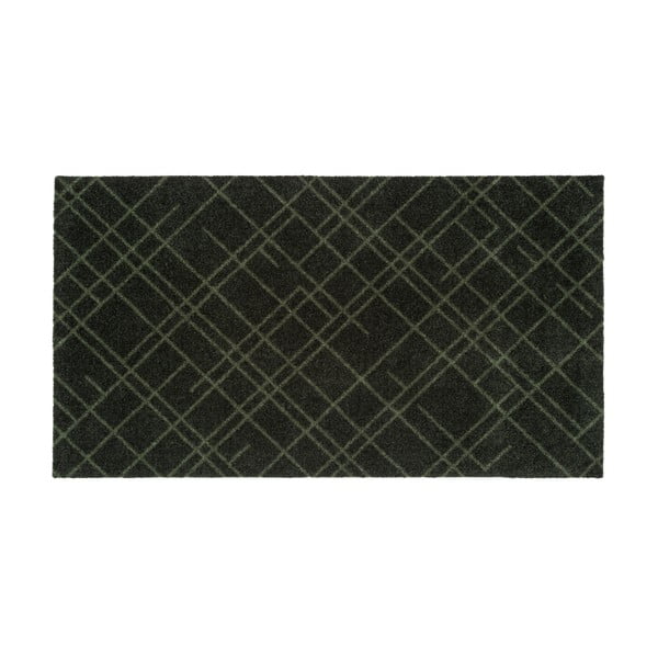 Tmavě zelená rohožka tica copenhagen Lines, 67 x 120 cm