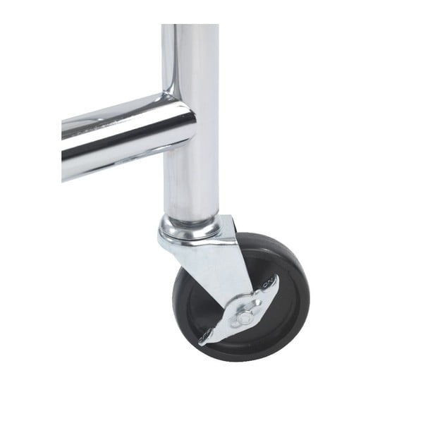 Kovový pojízdný stojan na oblečení ve stříbrné barvě Profi – Wenko-image-3