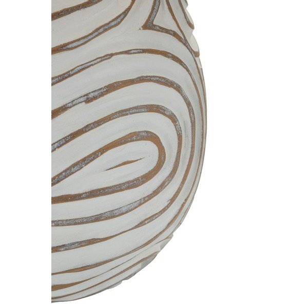 Krémová stolní lampa z polyresinu s textilním stínidlem (výška 55 cm) Oblix – Mauro Ferretti-image-3