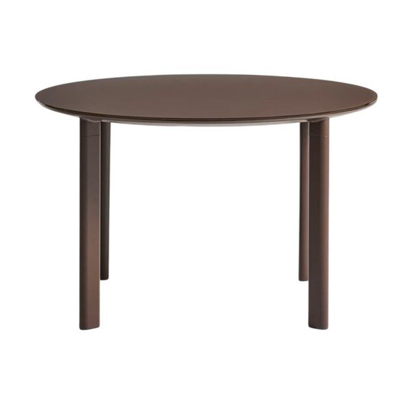 Kulatý zahradní jídelní stůl se skleněnou deskou ø 120 cm Erice – Kave Home-image-4