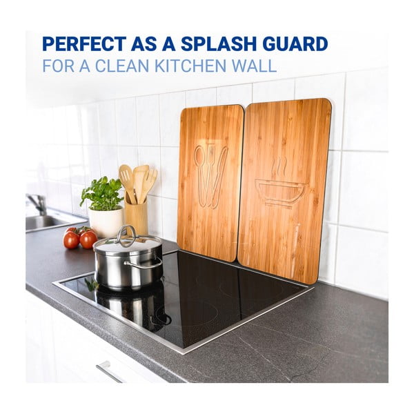 Sada 2 skleněných krytů na sporák Wenko Lunch, 52 x 30 cm-image-4