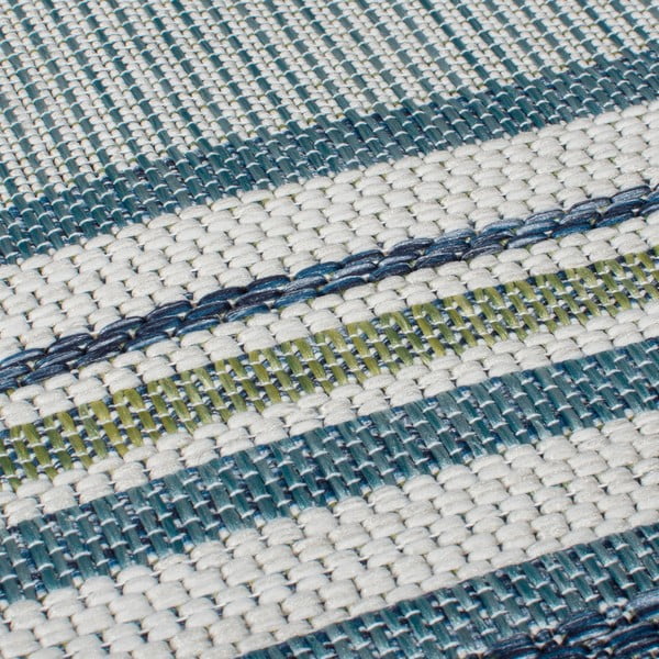 Vnitřní a venkovní koberec zelenomodrý 120x170 cm Roma Stripe – Flair Rugs-image-3