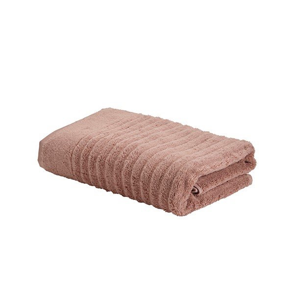 Růžovohnědý bavlněný ručník 140x70 cm Wave - Bahne & CO