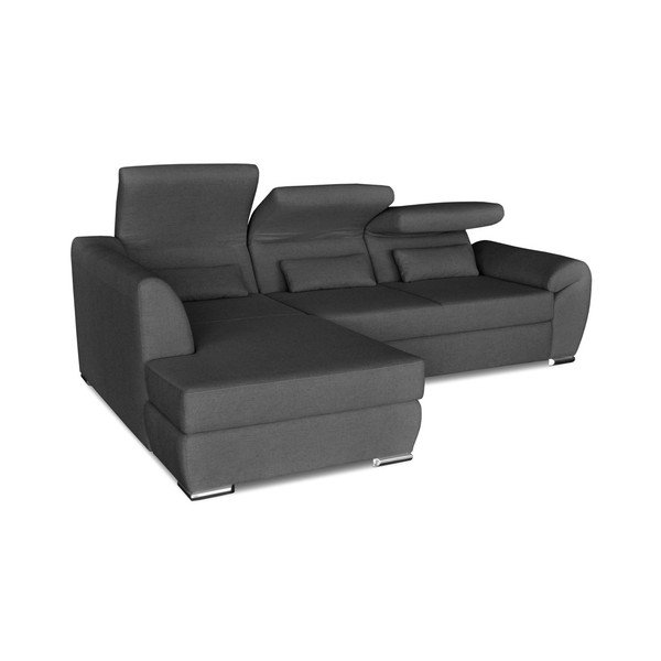 Tmavě šedá rohová rozkládací pohovka Windsor & Co. Sofas Epsilon, levý roh-image-3