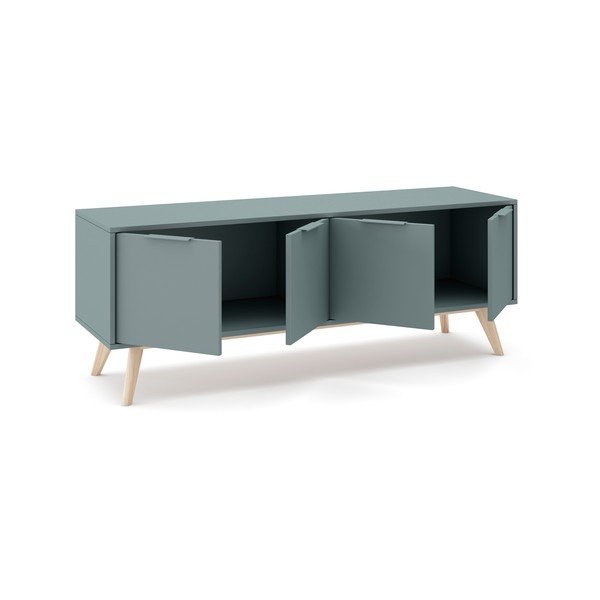 TV stolek šedozelený 140x53x40 cm Pisco – Marckeric-image-4