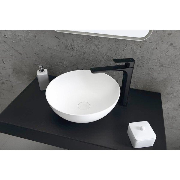 Matně černá stojánková umyvadlová baterie Spy – Sapho-image-2