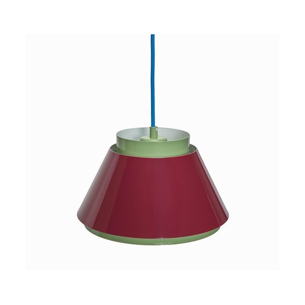 Červené/zelené kovové závěsné svítidlo ø 25 cm Remi – Hübsch-image-2