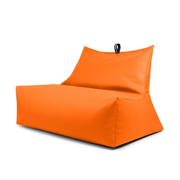 Oranžový sedací vak z imitace kůže Icy Sofa – So Soft?