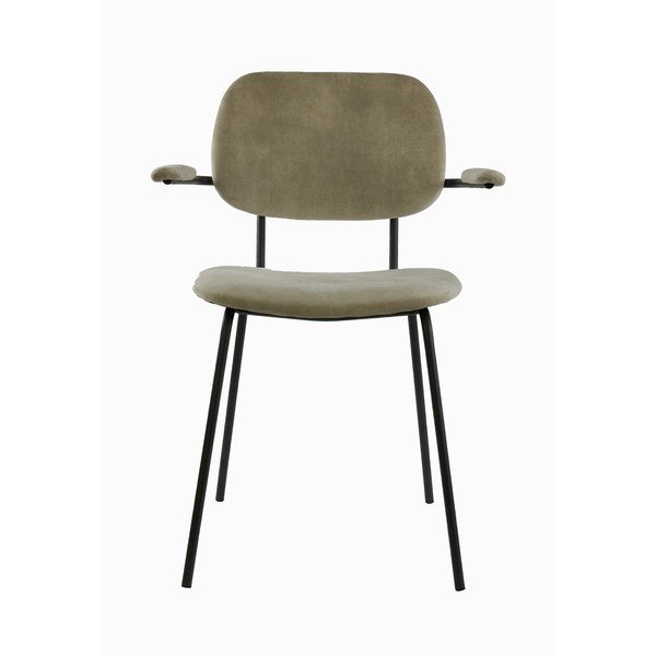 Béžová sametová jídelní židle Emma – Light & Living-image-3