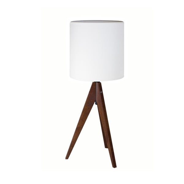 Stolní lampa Artist White/Brown, 40x25 cm