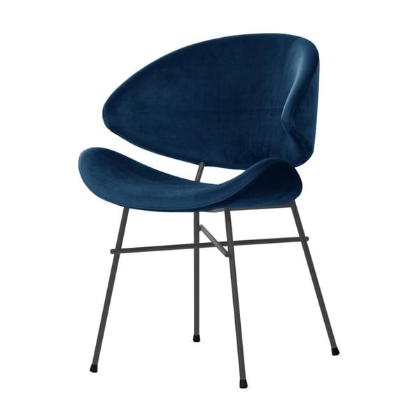 Tmavě modrá židle s černými nohami Iker Cheri