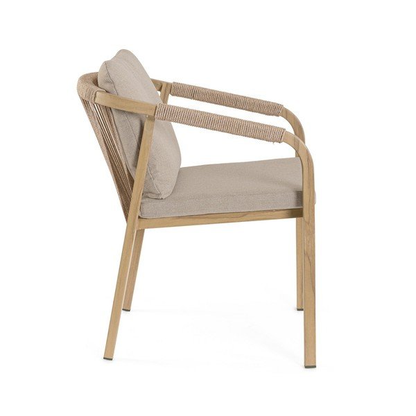 Kovová zahradní židle v přírodní barvě Kalimera – Bizzotto-image-3