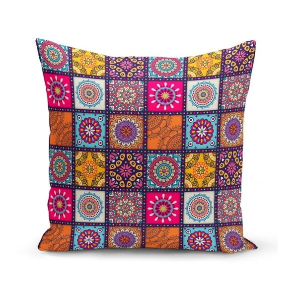 Povlaky na polštáře v sadě 4 ks 45x45 cm Mandala Tiles – Minimalist Cushion Covers-image-2