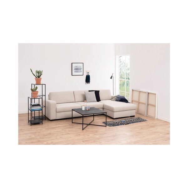 Černý konferenční stolek 80x80 cm Alisma - Actona-image-3