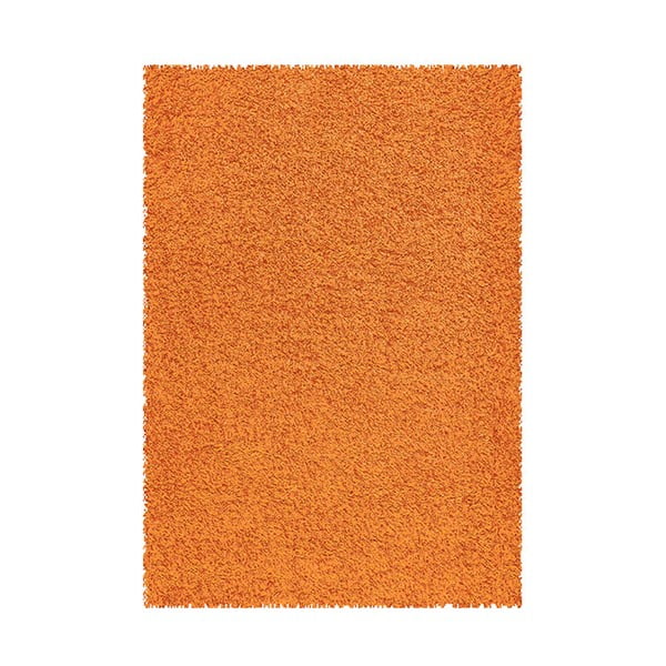 Koberec Shaggy 120x170 cm s 3 cm dlouhým vlasem, oranžový